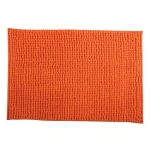 MSV Kúpeľňová predložka CHENILLE oranžová / Mikrovlákno / Protišmyková / 40 x 60 cm