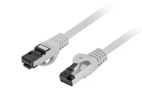 Lanberg CAT8.1 S/FTP 1,5m šedá / Patch kábel / RJ-45 / LSZH / 40 Gbit / s / Fluke (PCF8-10CU-0150-S)