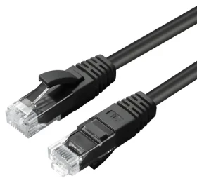 MicroConnect CAT6a U/UTP 0.3m čierna / Patch kábel / RJ-45 / LSZH / PoE (MC-UTP6A003S)