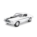 Maisto - 1968 Ford Mustang GT Cobra Jet, biela, 1:18