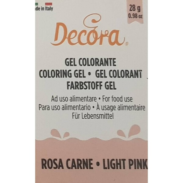 Gélová farba svetlo ružová light pink 28 g - Decora - Decora