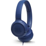 JBL Tune 500 modrá / Drôtové slúchadlá / mikrofón / 3.5mm jack / kábel 1.2m (6925281939945)