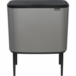 Brabantia Bo Touch Odpadkový kôš na triedený odpad 3 x 11 L sivá / 54 x 68 x 31.2 cm (127229)