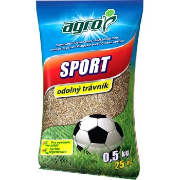 AGRO Trávna zmes ŠPORT - sáčok 0,5 kg