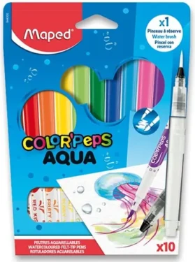 Maped Fixy Color'Peps Aqua 10ks + vodný štetec (0081/9844300)
