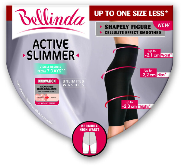 Dámske zoštíhľujúce bermudy ACTIVE SLIMMER Black - BELLINDA L černá