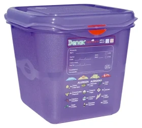 Denox GASTRONOX ALLERGEN fialová / Gastronádoba GN1/6 / 150 mm / 2,6 l / PP / hermetická