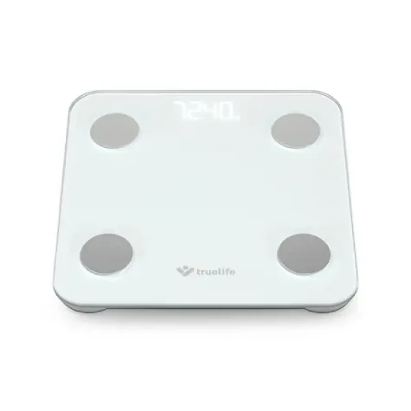 TrueLife FitScale W1 biela / osoní bluetooth váha / nosnosť 180 kg / 2× batéria AAA (TLCSMFSW1NNWA)