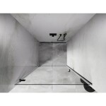 MEXEN/S - Lunar-B sprchové dvere krídlové ľavé 100, transparent, grafit kartáčovaná 832-100-000-66-00-L