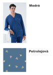 Pánske pyžamo Karelpiu KC8211 M Petrolejová