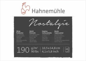 Hahnemühle Blok skicovacích pohľadníc Nostalgia 10.5x14.8cm/20 listov/190 g (10628220)