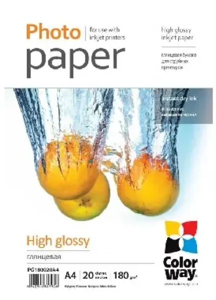 Colorway Fotopapier A4 (lesklý) - 180g/m2 20ks (PG180020A4)