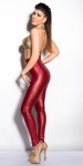 Sexy KouCla highwaistleggings with zip BORDEAUX M/L