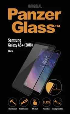 PanzerGlass Tvrdené sklo pre Samsung Galaxy A6+ (2018) čierna (5711724071508)