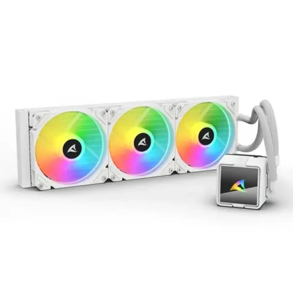 Sharkoon S60 ARGB biela / 3x 120mm / 34.3 dB @ 2000 RPM / 83.44 CFM / AMD + Intel (4044951044955)