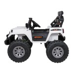 Mamido Elektrické autíčko Extreme Sport 4x4 s premenlivou veľkosťou bielej