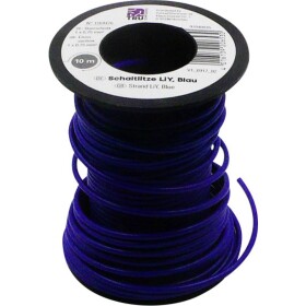 TRU COMPONENTS 1564476 opletenie / lanko, LiY, 1 x 0.75 mm², modrá, 10 m; 1564476