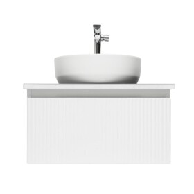 Kúpeľňová skrinka s umývadlom a batériou SAT Evolution 58x30x44, 8 cm biela mat SATEVO60WMDBUB SATEVO60WMDBUB