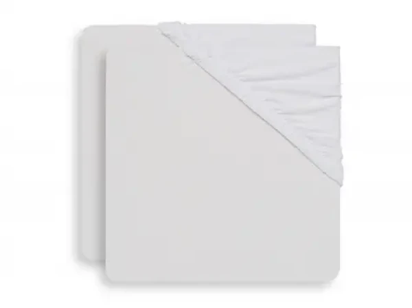 Jollein Prestieradlo napínacie 40/50 x 80/90 cm 2 ks biela (2511-501-00001)