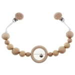 Hess Retiazka na kočík s rolničkou prírodná dlhá / od 0 rokov (HS12964)