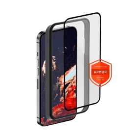 FIXED Armor Prémiové ochranné tvrdené sklo s aplikátorom pre Apple iPhone 15 Pro čierna (FIXGA-1202-BK)