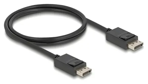 DeLock DisplayPort 2.1 81174 čierna / Kábel / DisplayPort - DisplayPort / 16K/60 Hz / 80 Gbps / 1 m (81174)