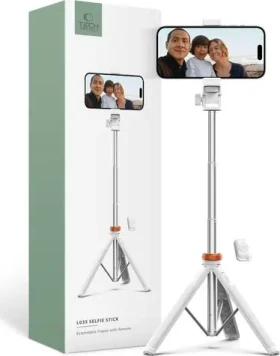 Tech-Protect L03S biela / Selfie tyč so statívom (5906203691180)