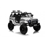 Mamido Mamido Elektrické autíčko OFF ROAD EXTREME 4x4 biele 24V | 200W | 50 kg | EVA | LED | 2,4 Ghz | ECO koža