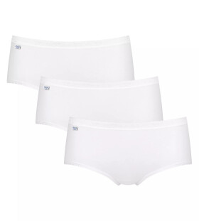 Dámske nohavičky Basic+ Midi 3P – WHITE – biele 0003 – SLOGGI WHITE 46