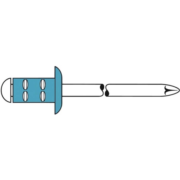 Gesipa 1433909 slepý nit (Ø x d) 3.2 mm x 8 mm nerezová ocel nerezová ocel nerezová ocel PolyGrip® 1000 ks; 1433909