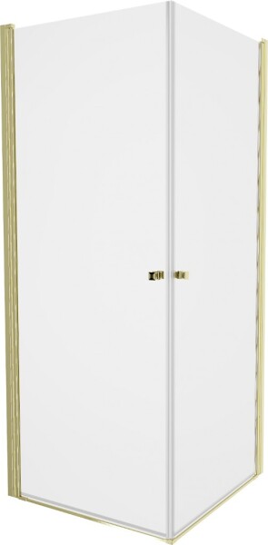 MEXEN/S - PRETORIA duo sprchovací kút 80 x 70, transparent, zlatá 852-080-070-50-00-02