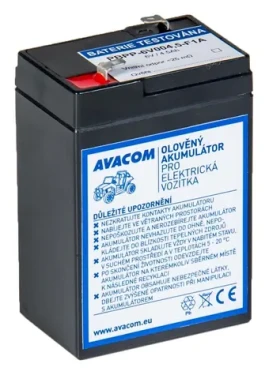 Avacom 6V 4,5Ah F1 / Olovený akumulátor / pre vozítko Peg Pérego (PBPP-6V004,5-F1A)