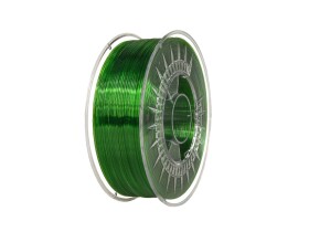 PET-G filament 1,75 mm zelený transparentný green transparent 2 Devil Design 1 kg