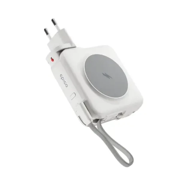 Epico UltraPack 3v1 10 000mAh cestovná powerbanka a sieťový adaptér ET50 biela (9915101100223)