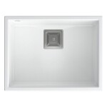 Quadron - Granitový drez DAVID 50 White Oceľ HQD5542U1-BS