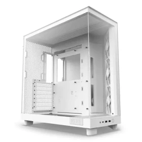 NZXT H6 Flow biela / ATX / 2x USB-A 3.2 / 1x USB-C 3.2 / 3x120mm / bez zdroja / priehľadná bočnica (CC-H61FW-01)