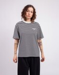 Carhartt WIP W' S/S Ezra T-Shirt Ezra Stripe, Black/Wax XS