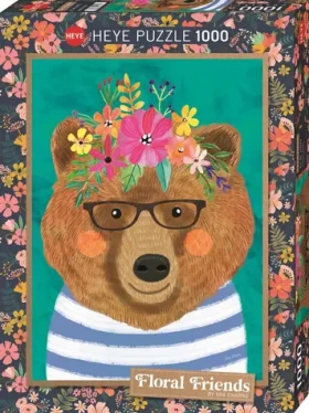 HEYE Puzzle Floral Friends: Nežný Brumla