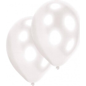 Latexové balóniky biele 10 ks 27,5 cm - Amscan