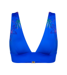 LETNÁ TROPIKA - Triumph podprsenka s nízkym výstrihom BLUE COMBINATION 36D
