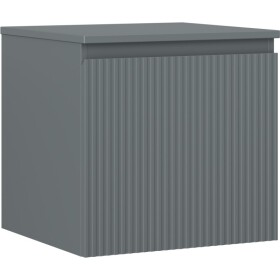 MEXEN/S - Rivel kúpeľňová skrinka pod umývadlo 50 cm s doskou, 1 šuplík, reliéf, grafit mat 91A20-05047-1-BFC66