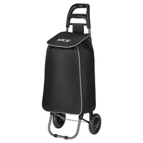 NILS NC17106 čierna / Nákupná taška na kolieskach / 40 l / tepelne izolovaná / nosnosť 25 kg