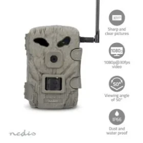 Nedis Wildlife Camera / Fotopasca / 4G / 1080p@30fps / 30.0 MPixel / 2 MPixel CMOS / IP66 / nočné videnie (WCAM460GN)