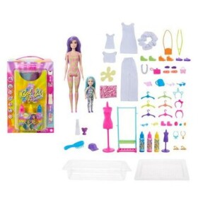 Mattel HCD29 Barbie Color Reveal - Neónová batika darčekový set
