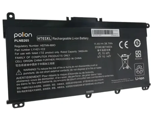 Trx Polion HT03XL / Batéria pre notebook / 11,4 V / 3400 mAh / Li- POL / HP 240 G7, 245 G7, 250 G7, 255 G7 / neoriginálna (TRX-PL-HT03XL)
