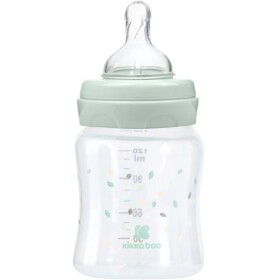 KikkaBoo Dojčenská fľaša 120ml 0m+ Jungle King Mint