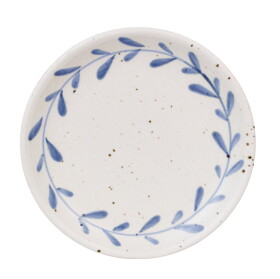 Strömshaga Kameninový tanier Viola Leaf Blue 18 cm