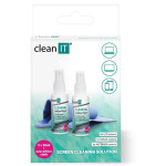 Clean IT čistiaci roztok na notebooky s utierkou / 2x30ml (CL-182)