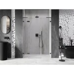 MEXEN/S - Lunar L sprchové dvere krídlové ľavé 120, transparent, grafit kartáčovaná 834SL-120-050-66-00-L