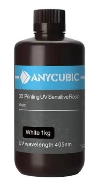 AnyCubic UV Resin Standard White 1 kg / UV živica - tekutý tlačový materiál (6974662350404)